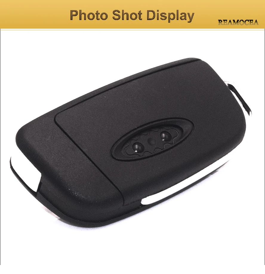Reamocea 3 Button Modified Flip Folding Remote Key Flip Fob Shell  Fit For Ford Fiesta Focus Mondeo Galaxy Kuga S-Max C-Max 2010 (3)