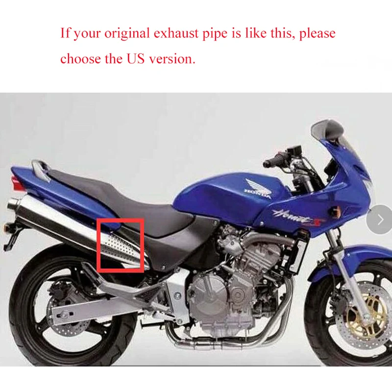 Hronet CB600 CB600F выхлопная система мотоцикла средняя труба глушителя средняя связь подключения трубы из нержавеющей стали для Honda Moto