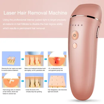 

Permanent Laser Epilator IPL Hair Removal Depilatory Full Body Use Remove Acne and wrinkle Bikini Face Hair Removal