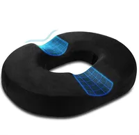 Memory Foam Donut Seat Cushion Comfort Sofa Tailbone Orthopedic Foam Anti Hemorrhoid Massage Tailbone Pillow for Car Office 1