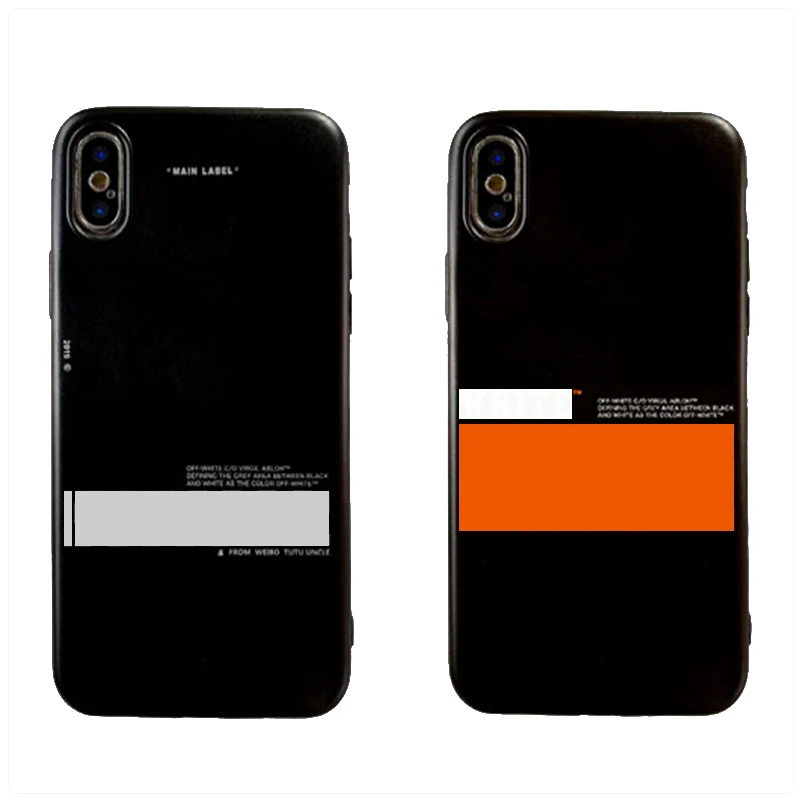 Мягкий ТПУ чехол для телефона iPhone 5 S SE X Phone Twill Off Ow Stripes shell 6S 6 7 8 Plus XS Max XR Coque white Fundas |