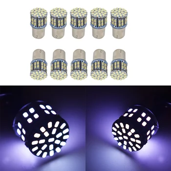 

10x Pure White 1157 50 SMD LED Turn Signal Stop Light Bulbs 1157 1152 1206 12V