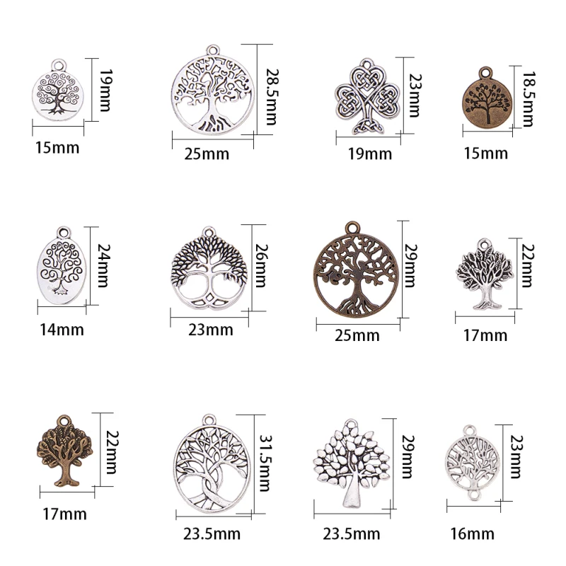 24pcs Tibetan silver flower Crafts Charms Pendant 19.5*23mm 