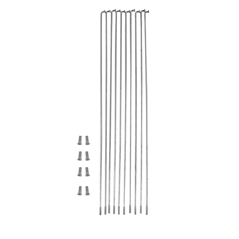 10 шт Серебряный тон металлический велосипед витые спицы 10," Длинные