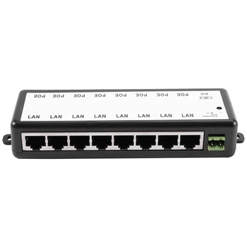 

8 Ports Poe Injector Poe Splitter for Cctv Network Poe Camera Power Over Ethernet Ieee802.3Af