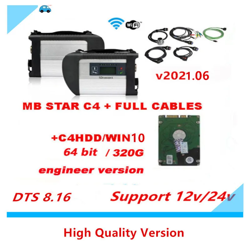 MB Star C4 с V2021.06 версия HDD Compact 4 d-ts d-as M-ercedes Диагностический мультиплексор для Бен-z