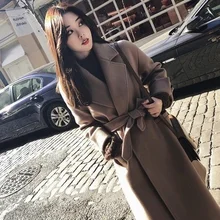 

Fashion Brand Coat Women's Clothing 2021 Autumn And Winter New Korean Style Fashionable Temperament Mid-Length Baggy Overcoat