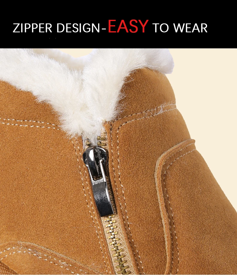 men women winter warm work boots with plush fur casual lightweight ankle boots waterproof anti-skid outdoor sneakers sports shoes couple unisex plus size shoes (7)