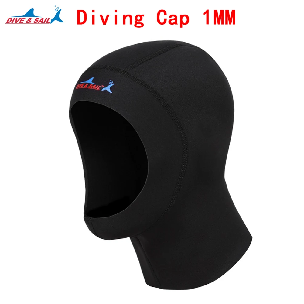 1 мм для подводного плавания из неопрена Кепки шлем оборудование для подводного плавания Шапка капюшон зима Плавание теплые на шею высокого качества унисекс дайвинг гидрокостюм