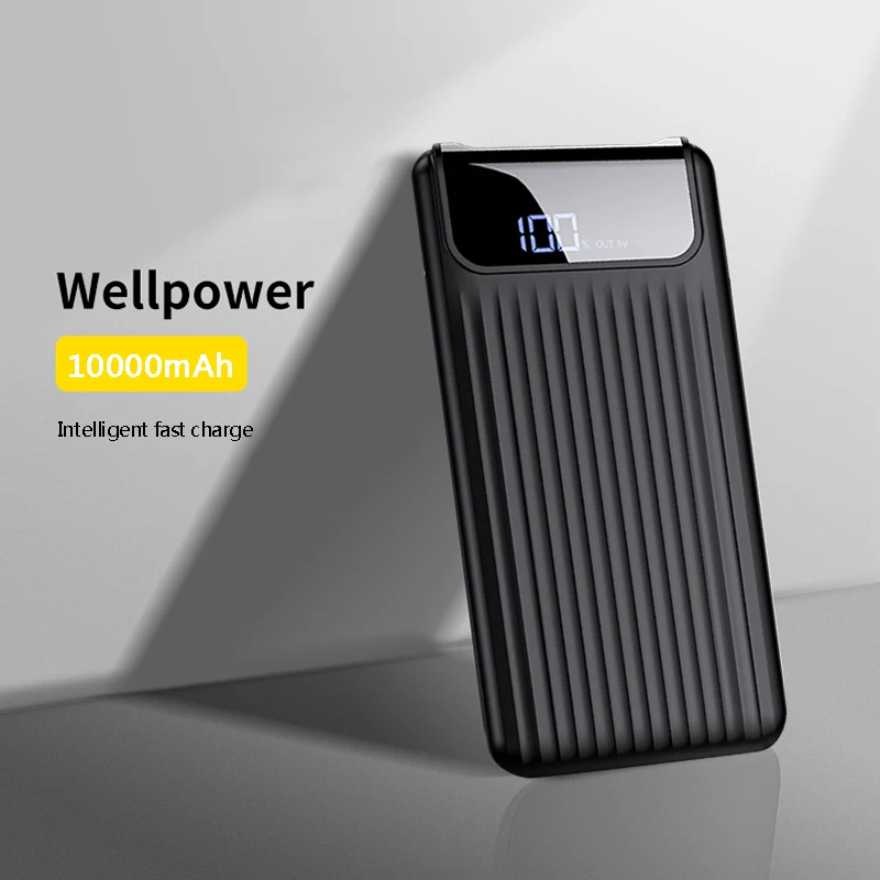 

Quick Charge 3.0 10000mAh Power Bank LCD 10000 MAh QC3.0 Fast Powerbank Portable External Battery Charger for Mobile Phone