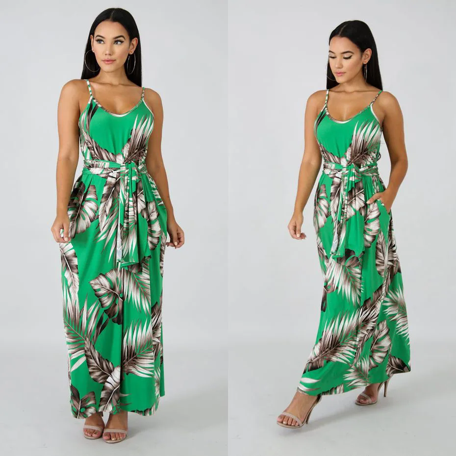 HAOYUAN размера плюс длинное платье женское в полоску Boho богемное пляжное Бандажное