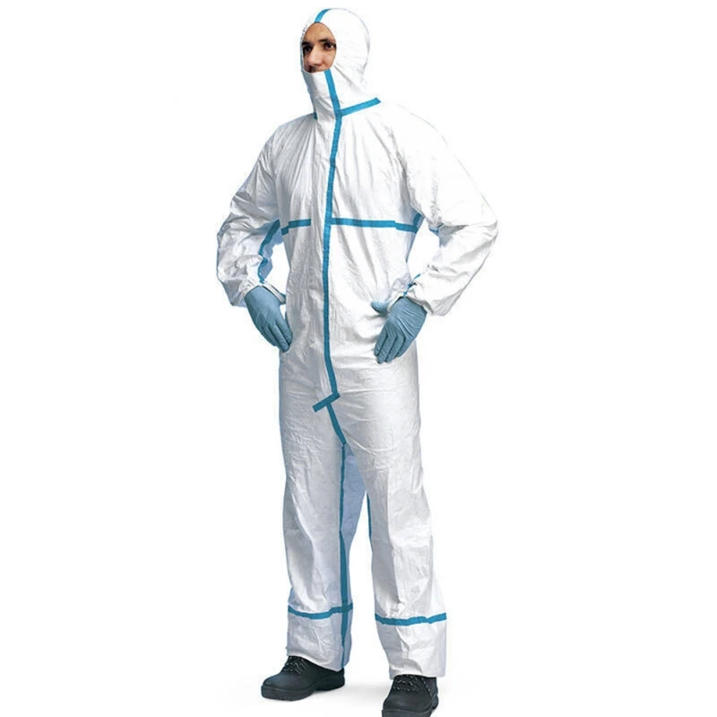 

Disposable Protective Clothing Suit Women Isolated Workwear Dust-proof And Anti-static Overall Fast Drop Shipping