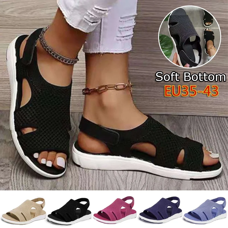 Women Sandals Summer Casual Flats