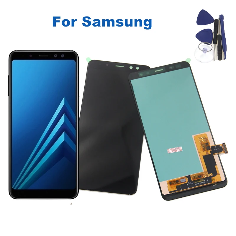 100% протестированный для Samsung Galaxy A8 2018 A530 сенсорный экран дигитайзер + ЖК дисплей