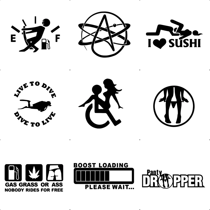 

10 Styles Fuel Tank Car Stickers And Decals Wrap Vinyl Auto Sticker Cool Cars Window Car-styling Decoration Accessories