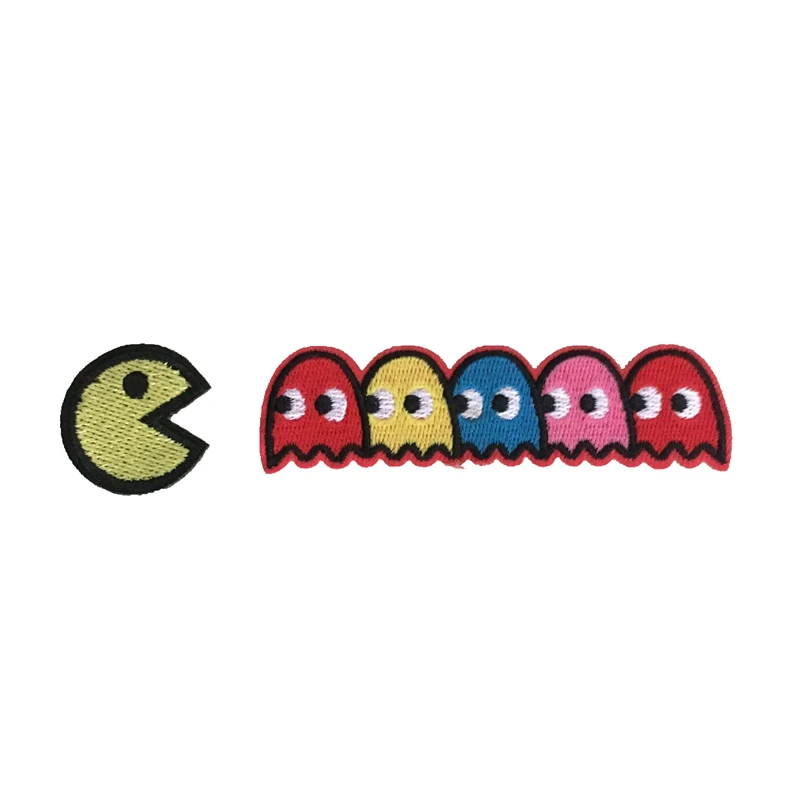 Pacman Eisen Auf нашивки фанки Ретро 80s Speief заплатка для одежды обувь сумки клеящиеся утюгом украшения Аппликации значок