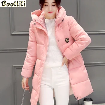 

Woman Winter Jacket and Coat 2020 Cotton Padded Jacket Long 7 Colors Hood Slim Parkas Plus Size Thicken Female Outerwear