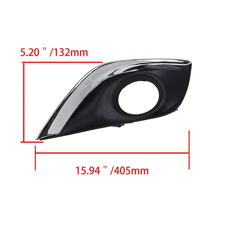 Rhyming Car Front Bumper Fog Lamp Frame Cover For Nissan Versa 2015 With/No Lamp Holes Car Accessories fog lamp frame cover