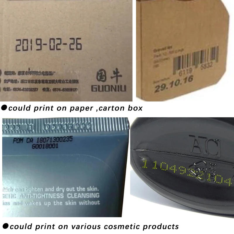 YAOMATEC 12.7mm image picture QR code serial number portable mask online printer hand jet handheld thermal inkjet TIJ printer hp mini printer