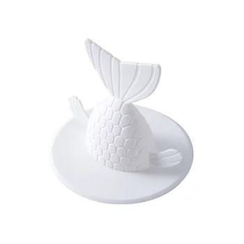 

Sink Strainer Anti Clogging Accessories Fish Tail Shaped Floor Drain Cover Sewer Toliet Water Basin TPR Kitchen Bathroom Shower