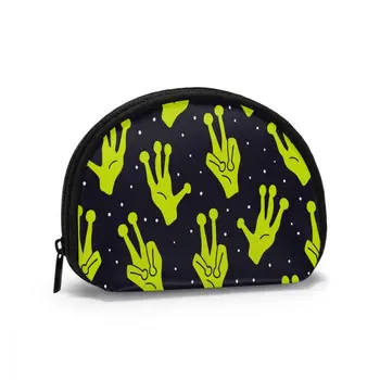 

2020 Man Women Smart Wallet Business Card Wallet Credit Business Mini Card Wallet Aliens Hands UFO Space