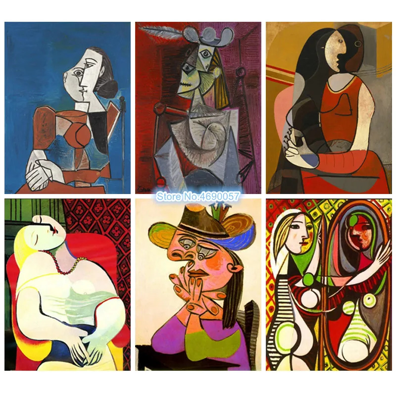 Картина из страз Picasso 5D для творчества полное квадратное/Круглое украшение