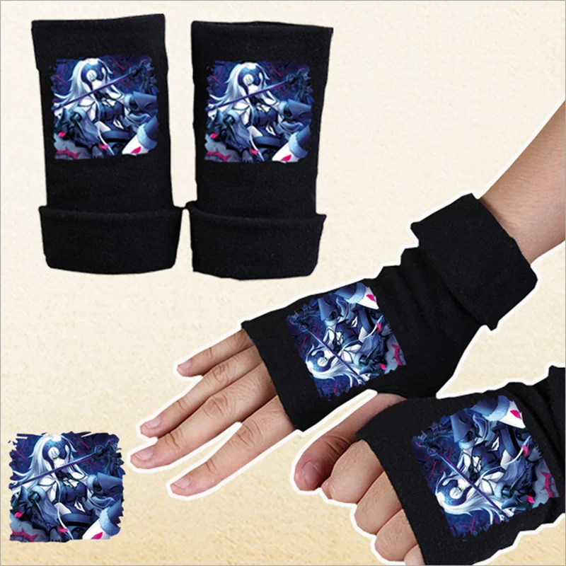 Модные перчатки без пальцев аниме Fate Grand Order Joan of Arc хлопковые перчатки