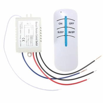 

1 Way Digital RF Remote Control Switch ON/OFF Wireless Kit For Bedroom Light Lamp 300W 220V