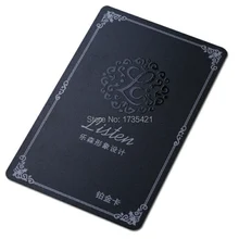 Черный RFID» с возможностью нанесения печати ПВХ прозрачный роскошный Пластик Бизнес карты с собственным логотипом