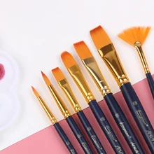 Акварельная ручка нейлоновая краска для волос УФ-экологическая Березовая короткая Кисть Акриловая масляная кисть Набор художественная Студенческая гуашь краска