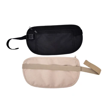 

1PCS Travel Storage Bag Money Security Purse Waist Pack Cards Passport Waist Belt Tickets Bag Pouch