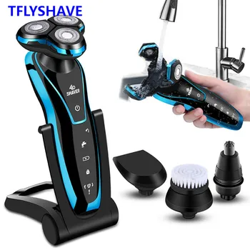 

Electric Shaver Rechargeable Electric Razor Shaving Machine Cleaning Beard Razor for Men Wet and Dry Waterproof Washable