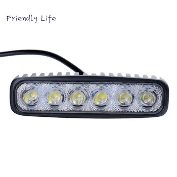 

SUV Light Bar 18W LED Spotlights 6 X 3W IP67 LED Flood Light Worklight Spot Light For SUV Automobile Outdoor Lighting