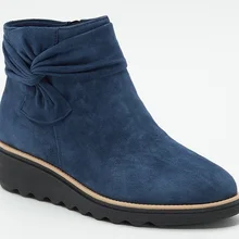 

Spring/Autumn 2021 Women Boots Flock Fashion Platform Shoes ANKLE Chelsea Boots Wedges Casual Plus Size 43 Short Boots Women