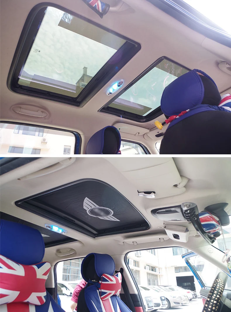Автомобильный солнцезащитный козырек верхний потолочный лобовое стекло солнцезащитный экран для BMW MINI ONE COOPER S JCW F54 F56 F60 R55 R60 R61 CLUBMAN 2 шт