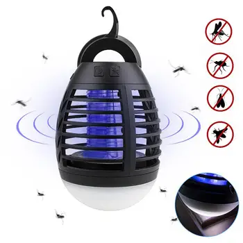 

USB Charging Summer Home Outdoor Camping Waterproof Mosquito Trap Killer Lamp cordles rechargeable design allow the camping lamp