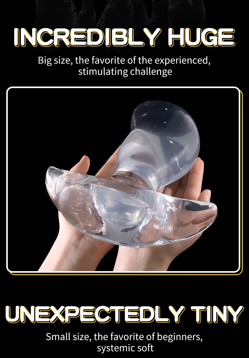 Huge Wearable Anal Plug Sex Toys Large Butt Plug Prostate Massage G-Spot Stimulation Anal Dilator For Women Men Adult 18+