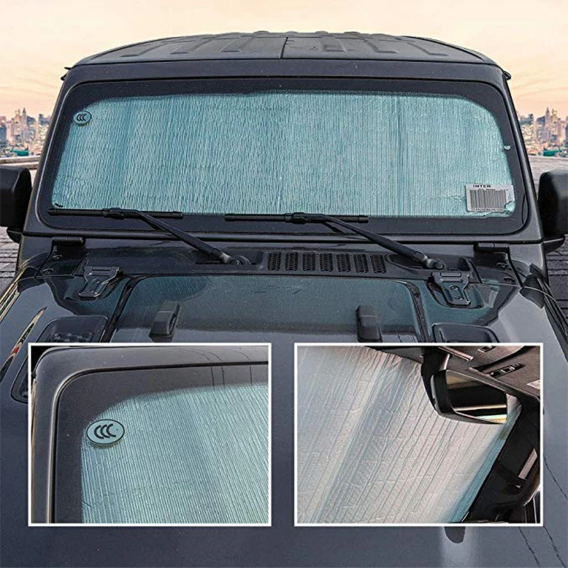 [Jeep Wrangler] Foldable Car Exterior Accessories Front Window Visor Windshield Sunshades