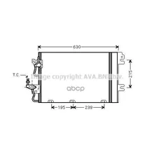 Конденсер Opel Astra H / Zafira B 1.4-2.2 04- Ava Ol5366d Ava арт. OL5366D