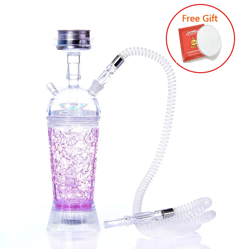 

Hookah Small Shisha Pipe Set Nargile Chicha with Narguile Hose Bowl Tongs Charcoal Tray Shisha Accessories Portable Travel