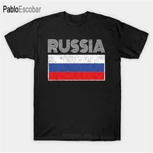 Camiseta de algodón para hombre, camiseta de verano, Bandera Nacional Rusa, Vintage, regalo de país ruso, camiseta para hombre, shubuzhi, camiseta de tamaño más grande