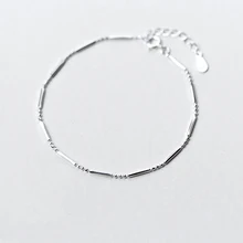 925 цельная цепочка из настоящего стерлингового серебра, романтические полированные бусины, очаровательные браслеты для девушек-подростков, аксессуары для рук, ювелирные изделия