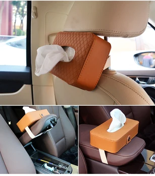 

Universal Tissue Box Holder for Car Tissue Holder Car Paper Towel Car Napkin Holder Band Hanging Holder Paper Towel Tissue Box