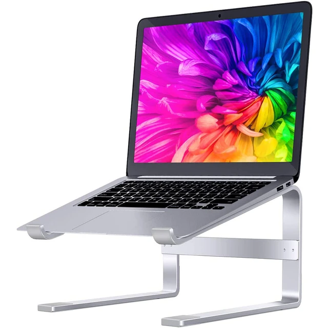 SOUNDANCE Laptop Stand, Aluminum Computer Riser, Ergonomic Laptops Elevator  for Desk, Metal Holder Compatible with 10 to 15.6 Inches Notebook