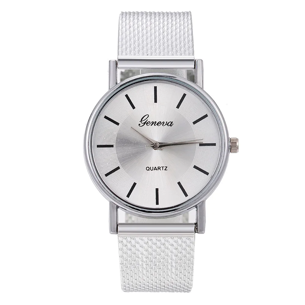 Женские повседневные кварцевые часы Geneva с силиконовым ремешком, Топ бренд, браслет для девушек, наручные часы для женщин, Relogio Feminino@ F