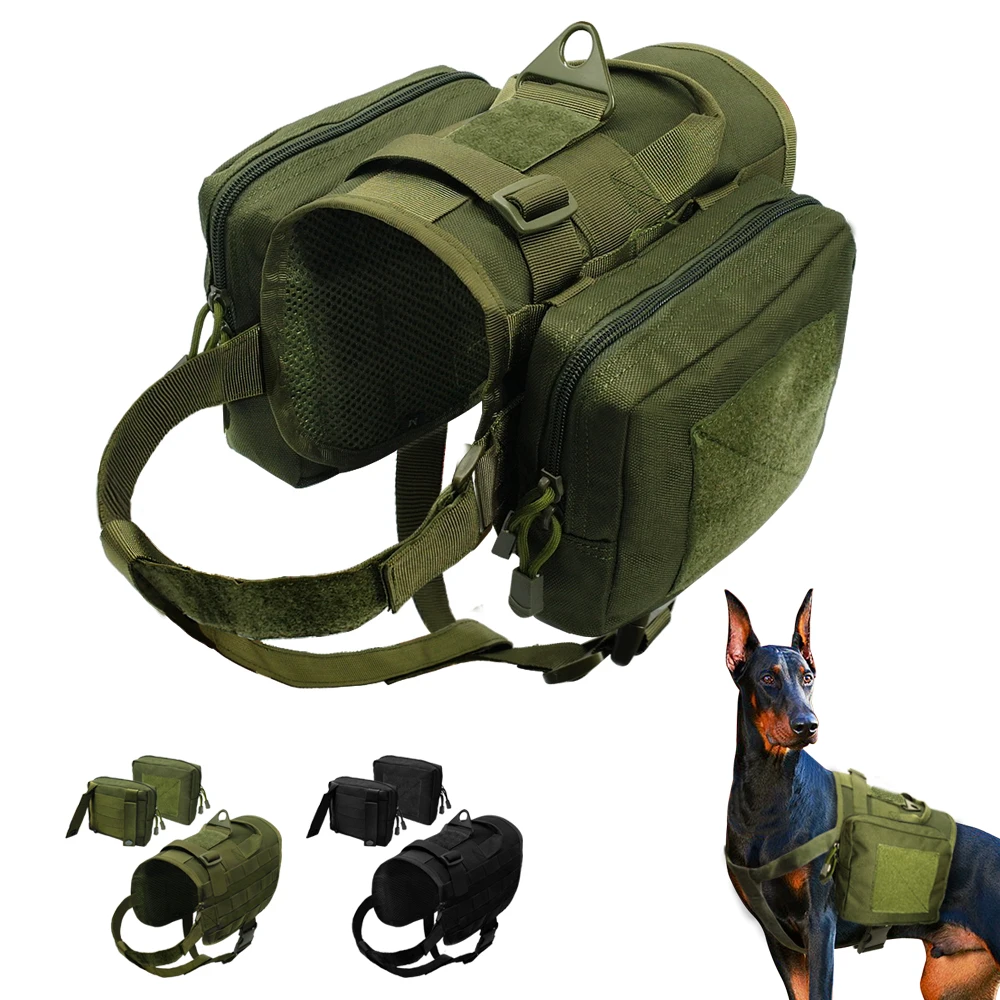 military dog backpack