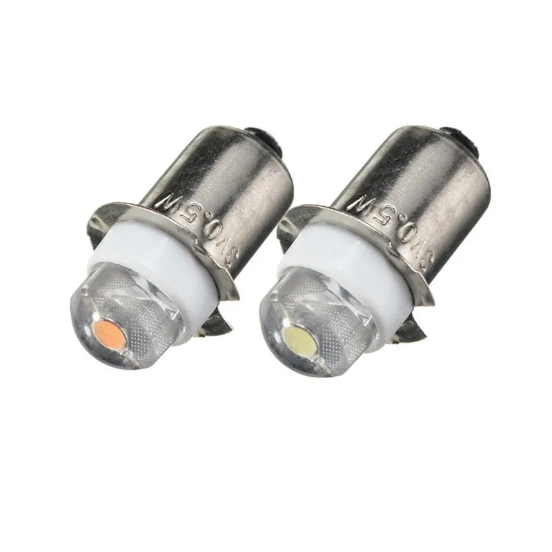 Eboxer Bombilla de Actualización LED de Alta Potencia 3W P13.5S Bombilla Linterna LED Reemplazo para Linterna Antorcha Herramientas Linterna Luz de Trabajo Blanco 4~12V 