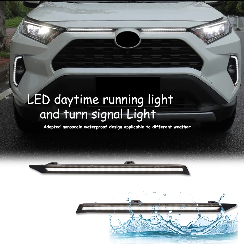 Ÿ RAV4  LED ְ , ڵ  ĵ Ʈ Ŀ , DRL 2019 2020 2021  õ
