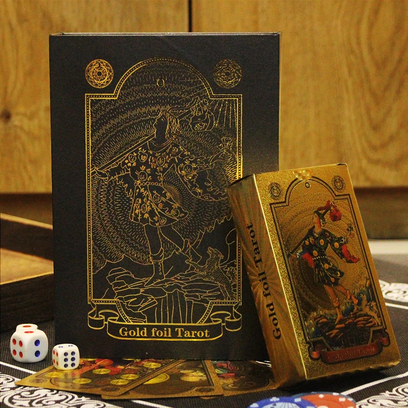 2021 New Arrive Creative English Version Big Size Tarot Entertainment High Quality Playing Card with Guidebook Birthday Gift new arrive high quality gold foil big size tarot curious divination fate for beginner full english version oracle card gift