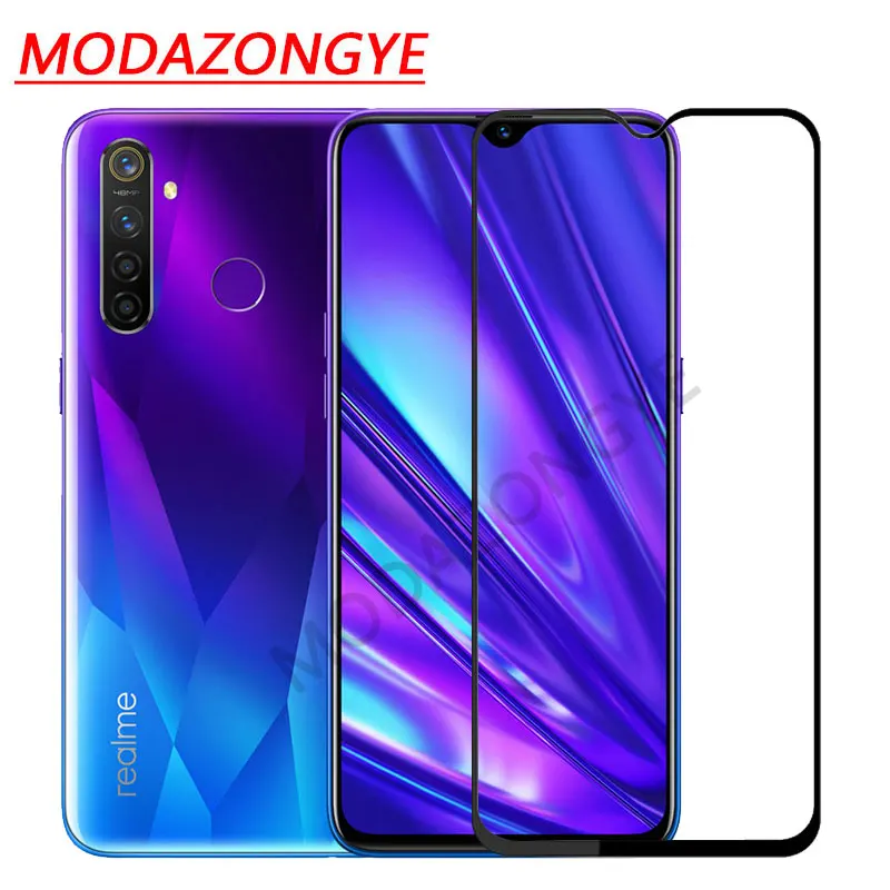 Tempered Glass Чехол Realme 5 Pro для Realme5 чехол-кошелек из искусственной кожи защитный чехол для телефона на OPPO Realme 5 Pro 5Pro Realme5Pro чехол с откидной крышкой - Цвет: Tempered Glass